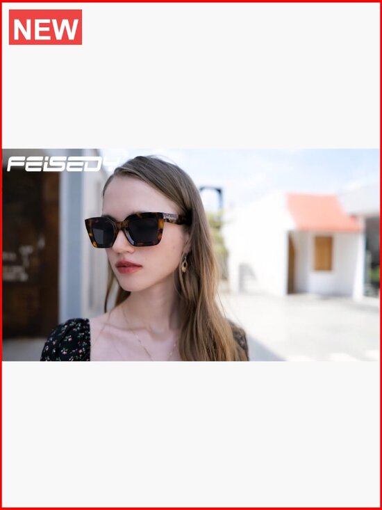 Classic Square Chunky Frame UV400 Non-Polarized Sunglasses main image 5